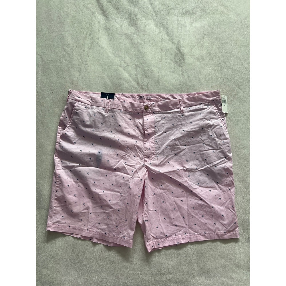 IZOD Advantage Performance Mens Pink Palm Tree Anchor Shorts 52 Big & Tall